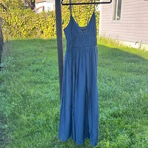 Banana Republic Blue Gathered Dress